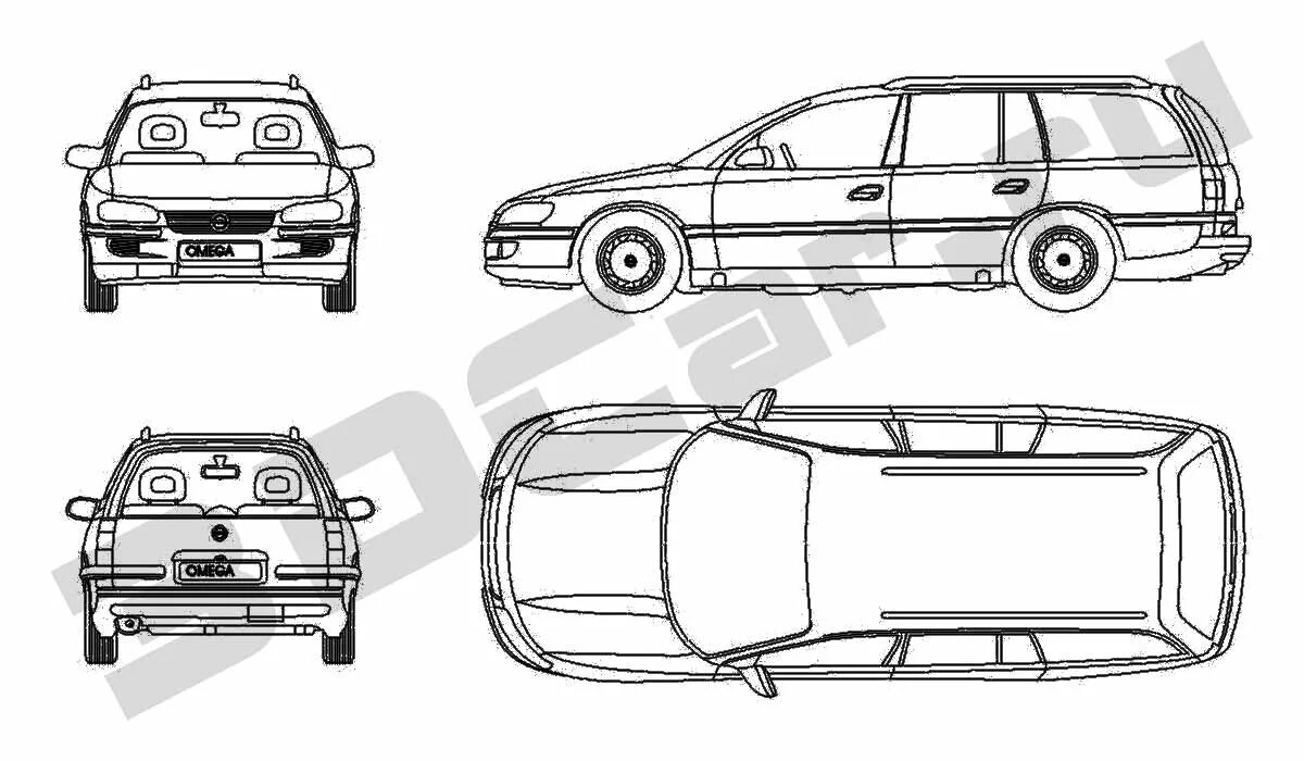 Размер опель омега б. Опель Омега б универсал габариты. Габариты Opel Omega b Caravan. Универсал чертеж Опель Вектра б. Opel Omega чертеж.