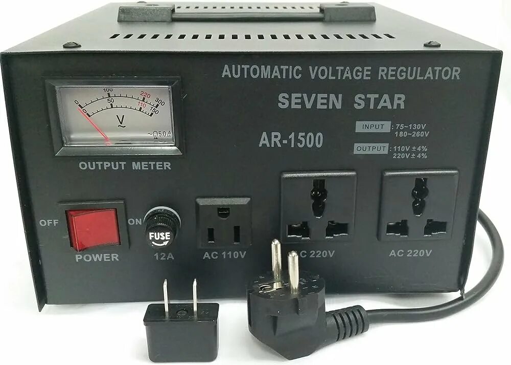 Ac output. Goldsource stu-1500 step up &amp; down voltage converter transformer with 5v usb output - ac 110/220 v - 1500 watt.. стабилизатор 110v 220 andela 1000v. ac automatic voltage regulator. pitbull automatic voltage regulator.