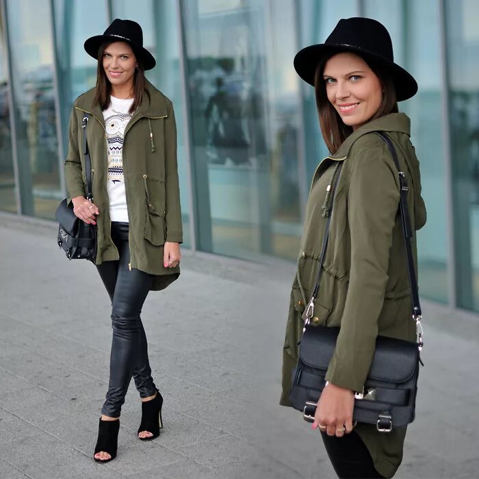 парка хаки h&m женская. образ с курткой цвета хаки. стиль в цвете хаки в одежде. жакет цвета хаки в стиле милитари. луки с курткой цвета хаки.