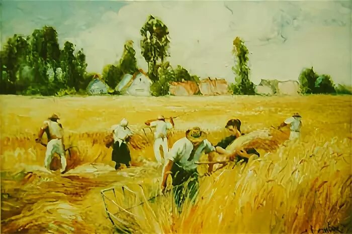 Мичурин жатва. Венецианов сенокос. Косцы картина мясоедова. Мичурин жатва. Мясоедов страдная пора косцы.