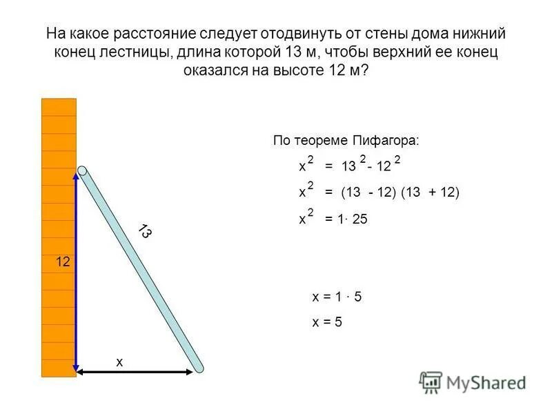 пожарную лестницу приставили к стене дома