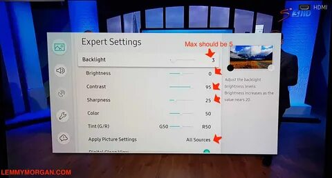 Tv setting
