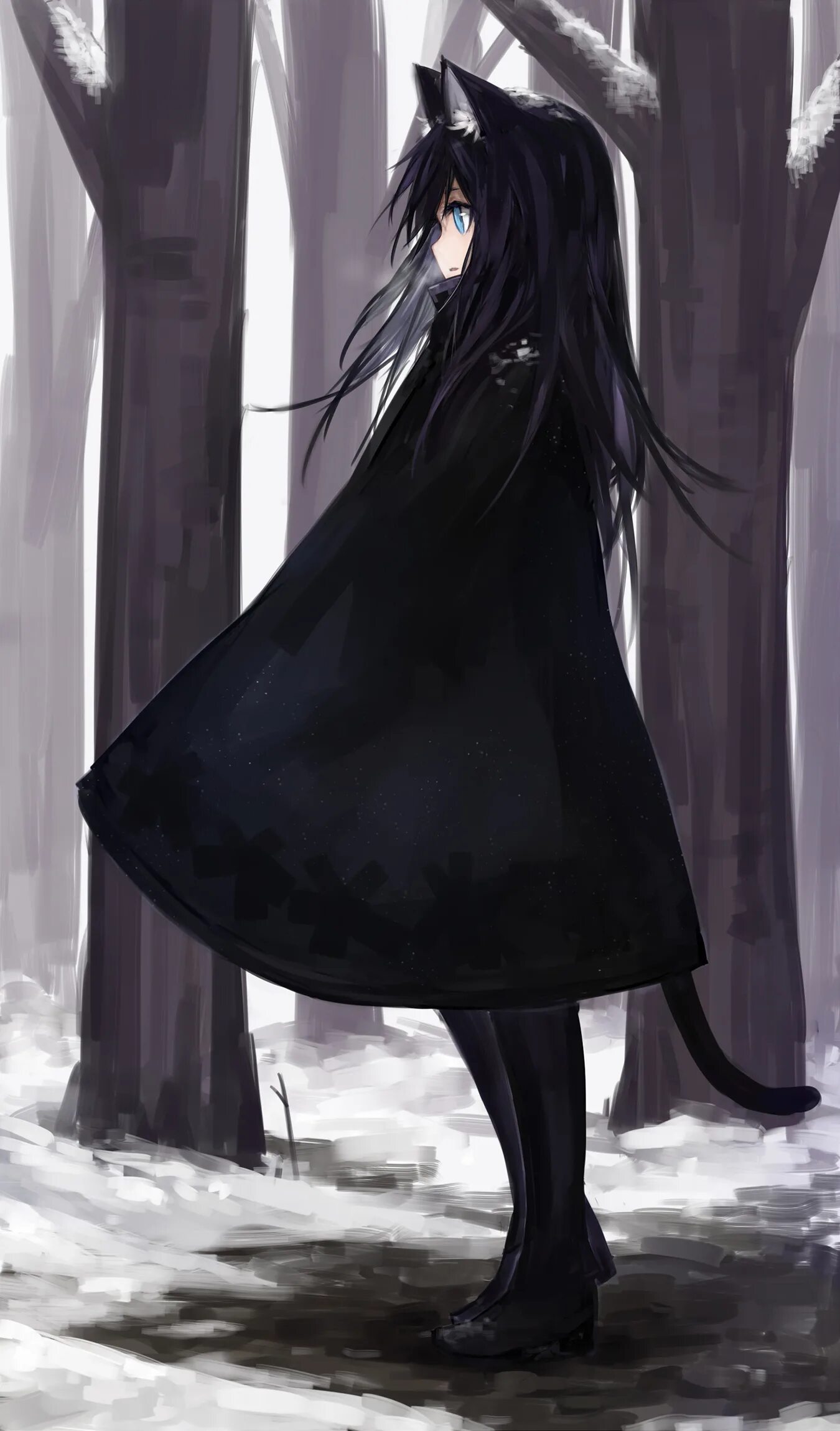 Арты черного цвета. 子松菜 (erise). Блейк белладонна эччи. Одиночество арт. Ликорис блэк.