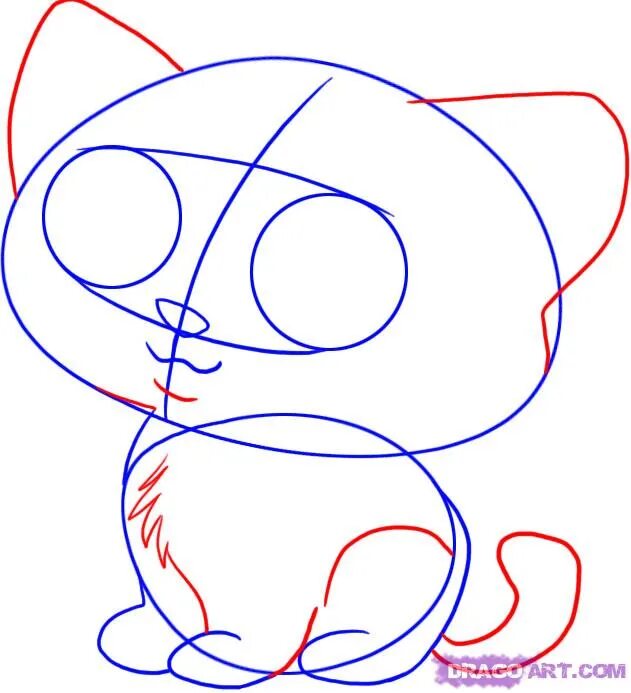 Рисовать котенка легко. Котенок для рисования. Самые лёгкие рисунки. Рисунки котов карандашом для начинающих. Котёнок рисунок лёгкий.