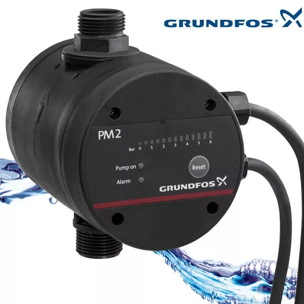 Автоматика рм. Pm2 автоматика Grundfos. Блок управления скважинным насосом Grundfos. Грундфос реле давления РМ 2. Грундфос pm2.