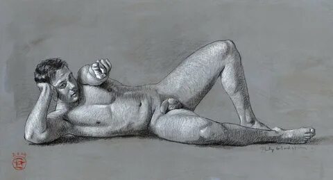 Nude drawing male