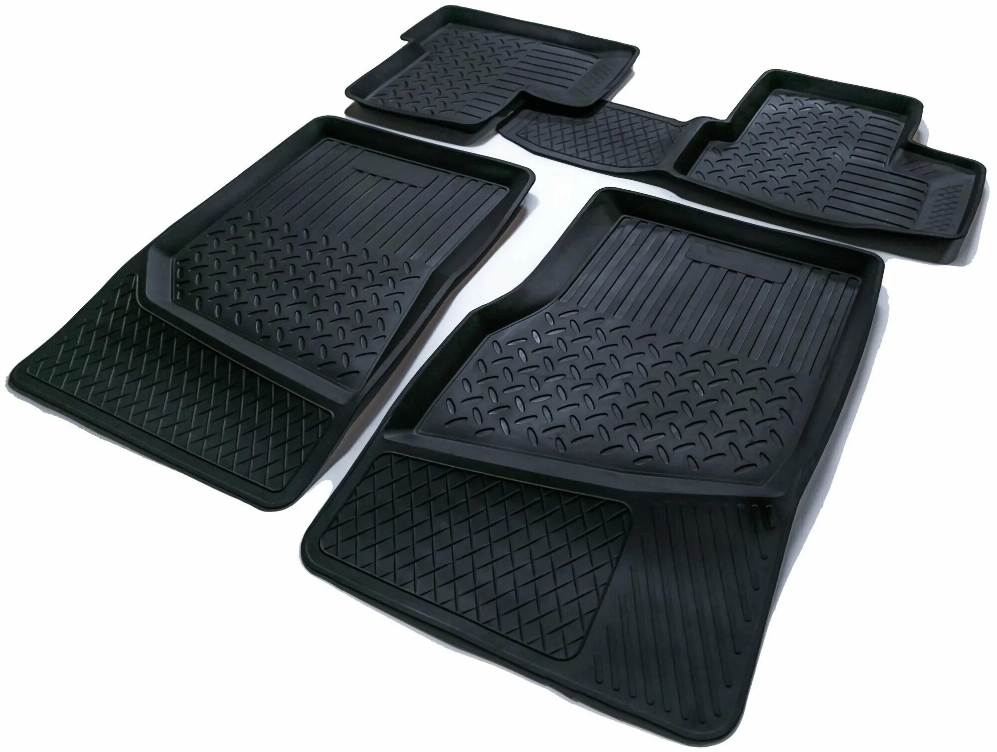 Резиновый коврик с бортиками. Car mats ts1608p. 03045. Renault master (2010-2015) коврики. Ковры резиновые соты.