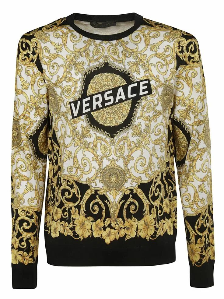 Дорогие кофты. Кофта адидас Версаче. Versace Sweater. Винтажный свитер Версаче. Цветочное худи версачи.