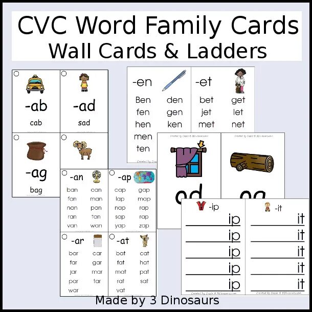 Make word family. CVC Family Words. CVC Words Cards. Family Words Cards. An CVC Family.