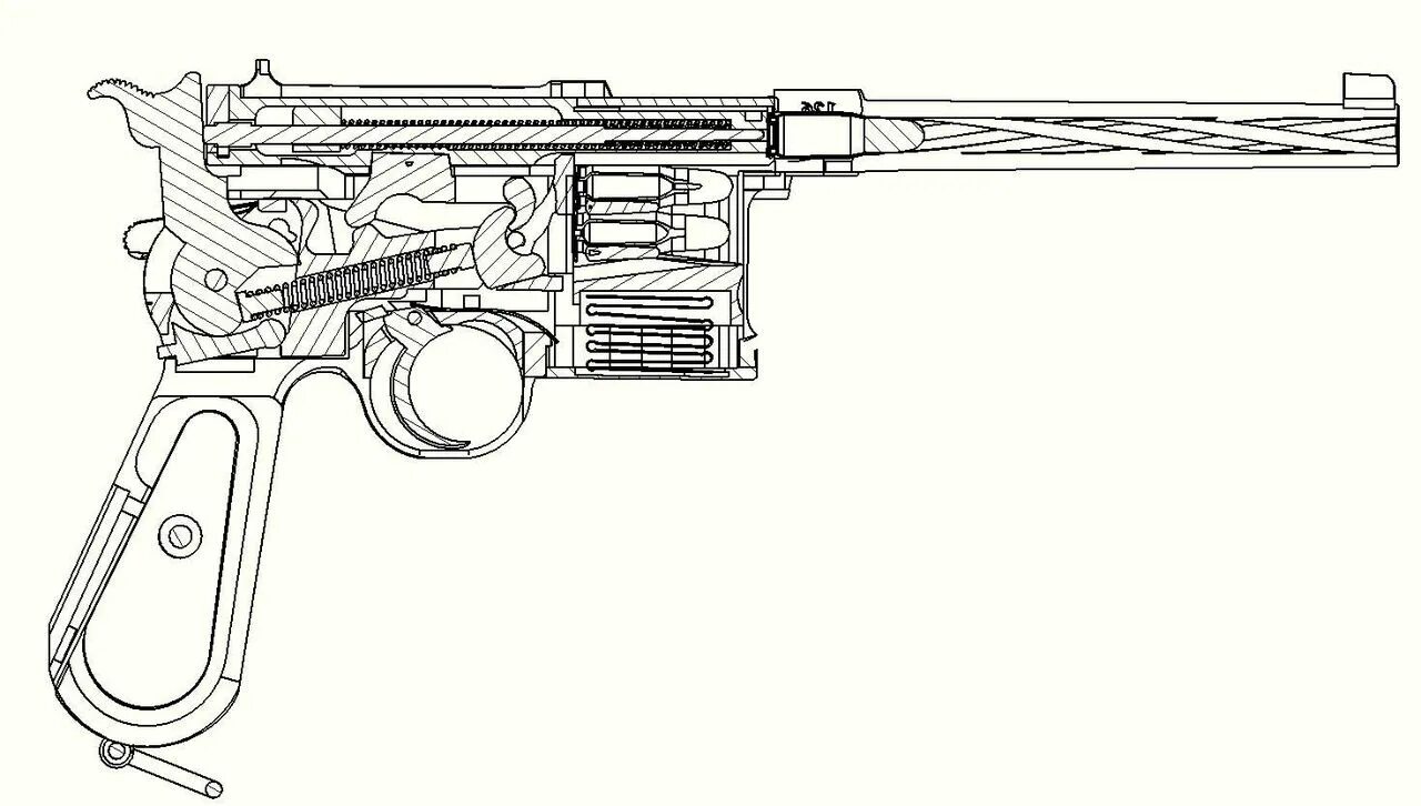 Mauser c96 чертежи. Лк п