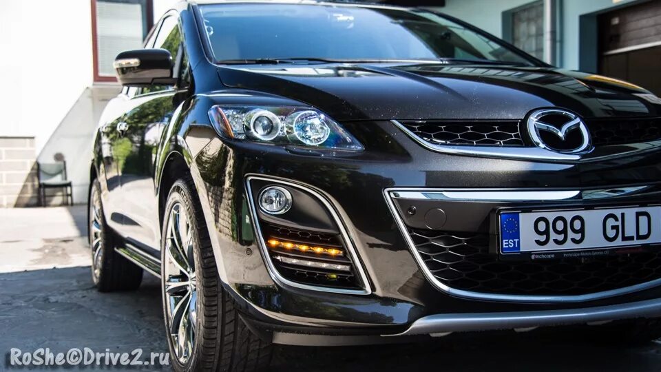 Mazda CX-7 ДХО. Ходовые огни Мазда сх7. Фары на мазду cx7. CX-7 DRL. Птф сх7