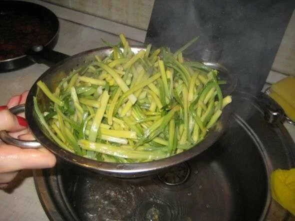 черемша чеченская. черемша приготовленная. черемша тушеная. черемша кавказская. черемша блюдо.