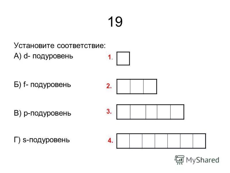 Строение атомов тест 11 класс. D подуровень. S D F подуровни.