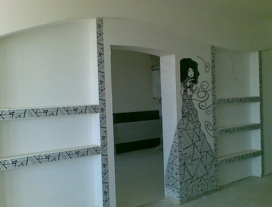 Перегородка из гипсокартона. Гкл волма. Декоративная перегородка из гипсокартона. Красивые арки из гипсокартона. Перегородка из гипсокартона.