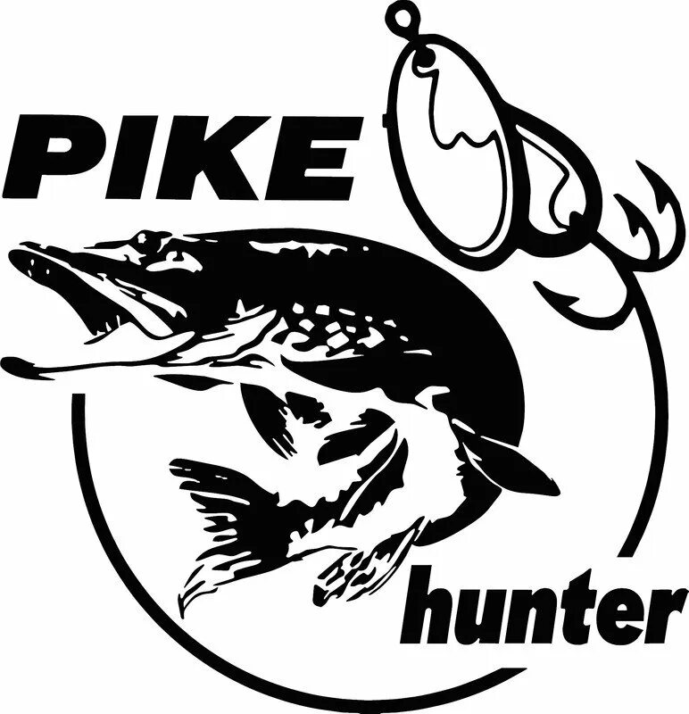 Pike Hunter наклейка. Рыбацкие логотипы. Наклейка на рыбалке. Рыболовные логотипы наклейки.