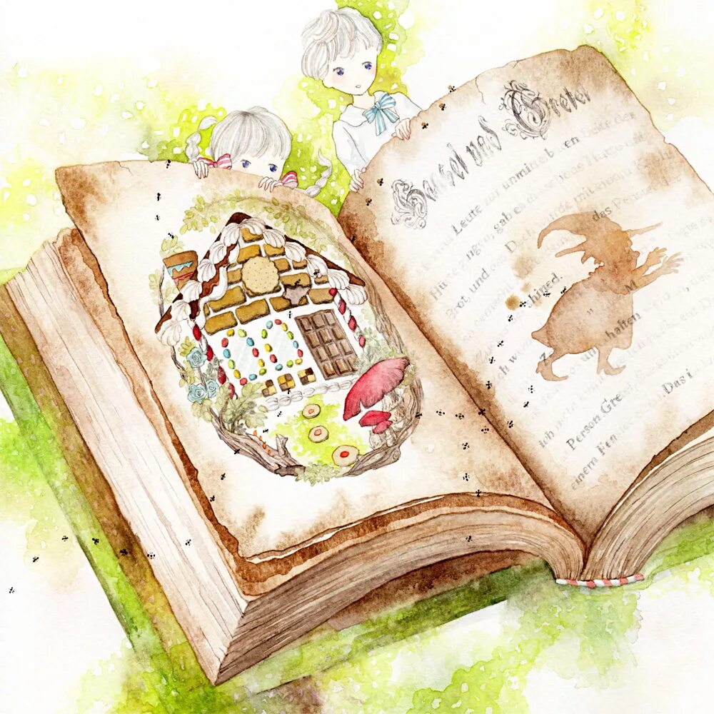 Иллюстрации к книгам. Красивые книжки для детей. Сказочная книга. Книжная иллюстрация.