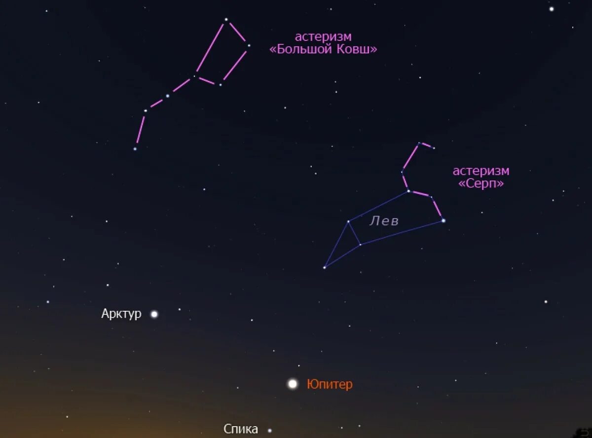 Как найти созвездие льва на небе 1. Астеризм серп Созвездие Льва. Астеризм весенний треугольник. Самая яркая звезда в созвездии малый Лев. Меч Ориона астеризм.