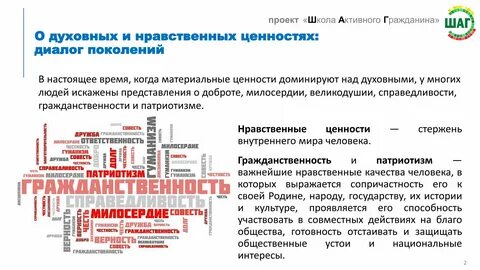 Нравственные ценности гражданина