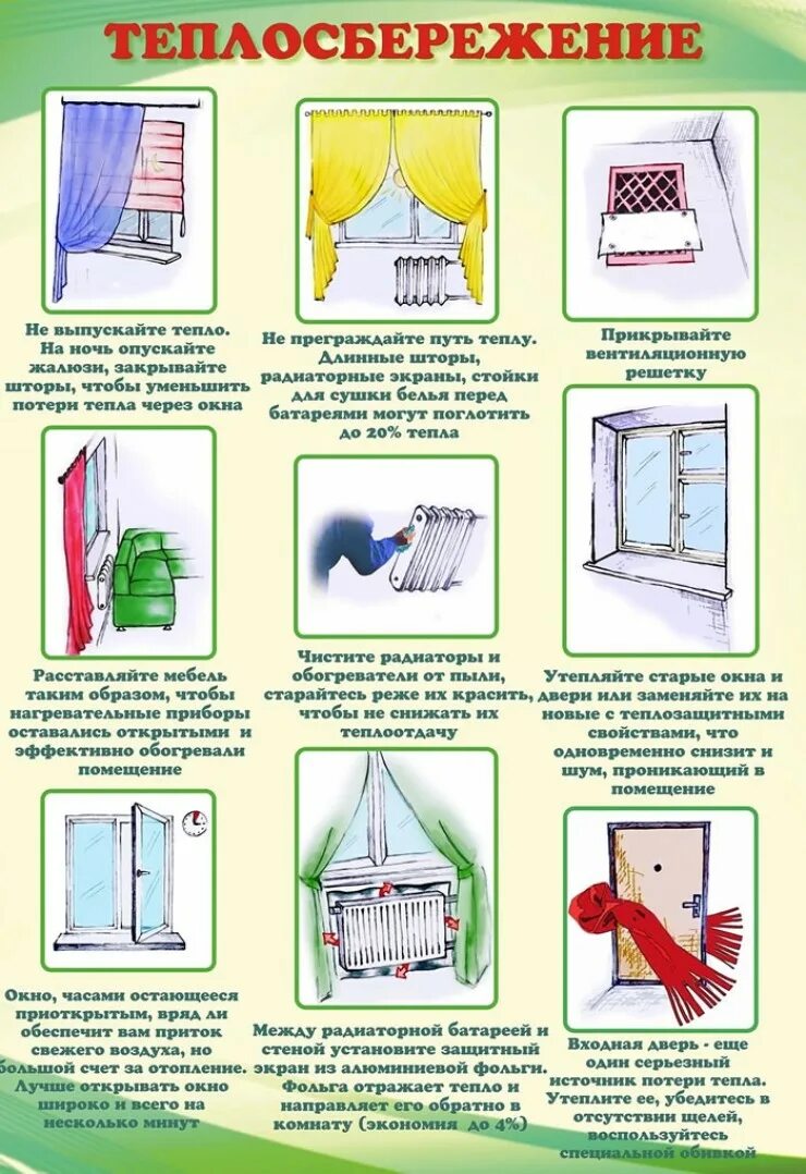 способы экономии тепловой энергии. берегите тепло. экономь тепло и свет. правила тепло. работа в термодинамике первое начало термодинамики.