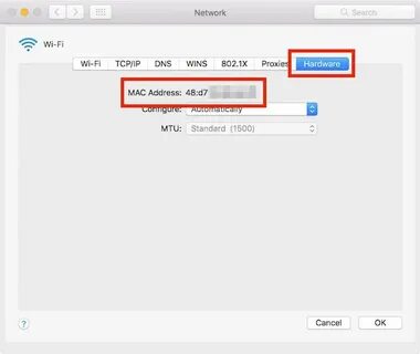 Mac address mac os