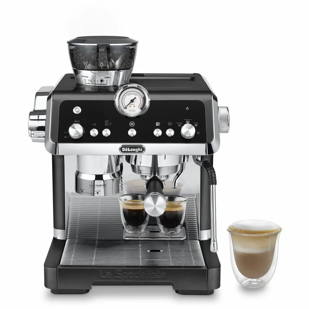 Как работает кофемашина delonghi. De&#039;longhi рожковая кофеварка ec9335.m. кофеварка рожковая de&#039;longhi la specialista ec9355. рожковая кофеварка delonghi ec7. delonghi ec9355.bm.