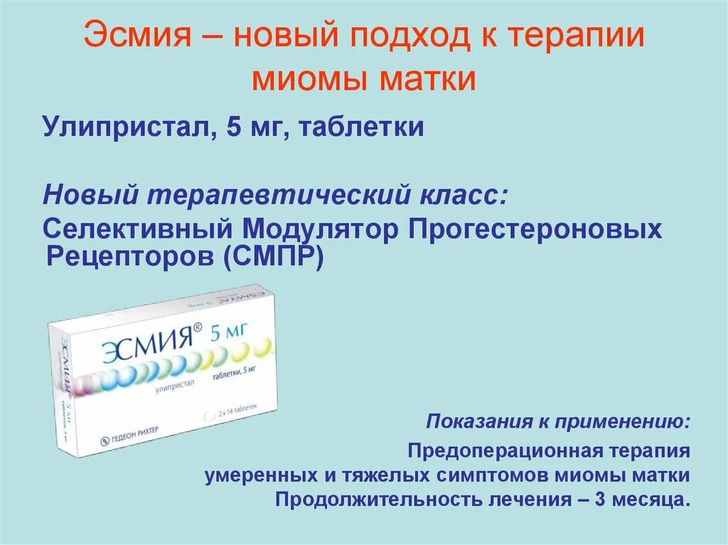 Удаление матки таблетки. Препараты при миоме. Таблетки при миоме матки. Эсмия лекарство. Таблетки для остановки роста миомы матки.