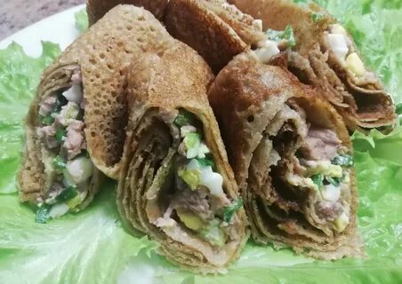 Блины с печенью и рисом рецепт