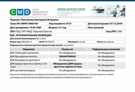 Пцр тест результат как узнать