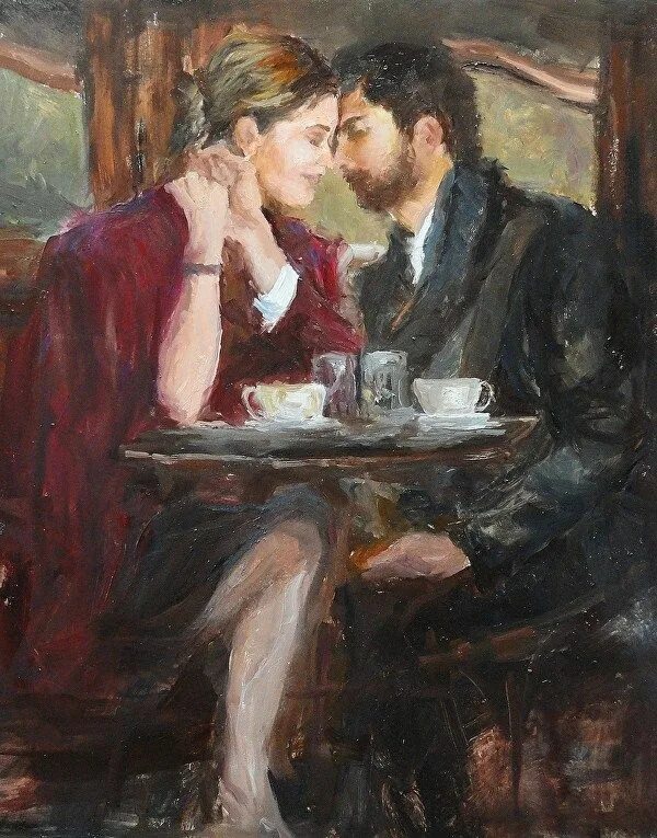 Скотт Маттлин. Романтическая живопись. Мужчина и женщина живопись. Пара угаров