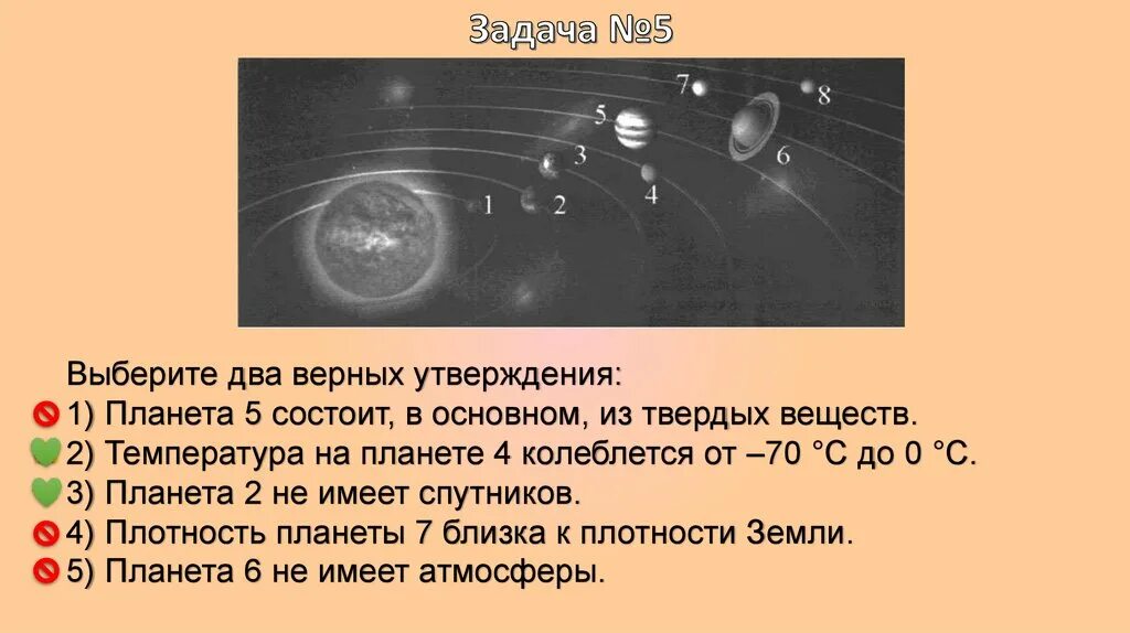 Планета 5 состоит в основном из твердых веществ. Выберите верное утверждение Солнечная система - это. Какие планеты состоят из твердого вещества. Температура на планете 4 колеблется от 70 с до 0 с.