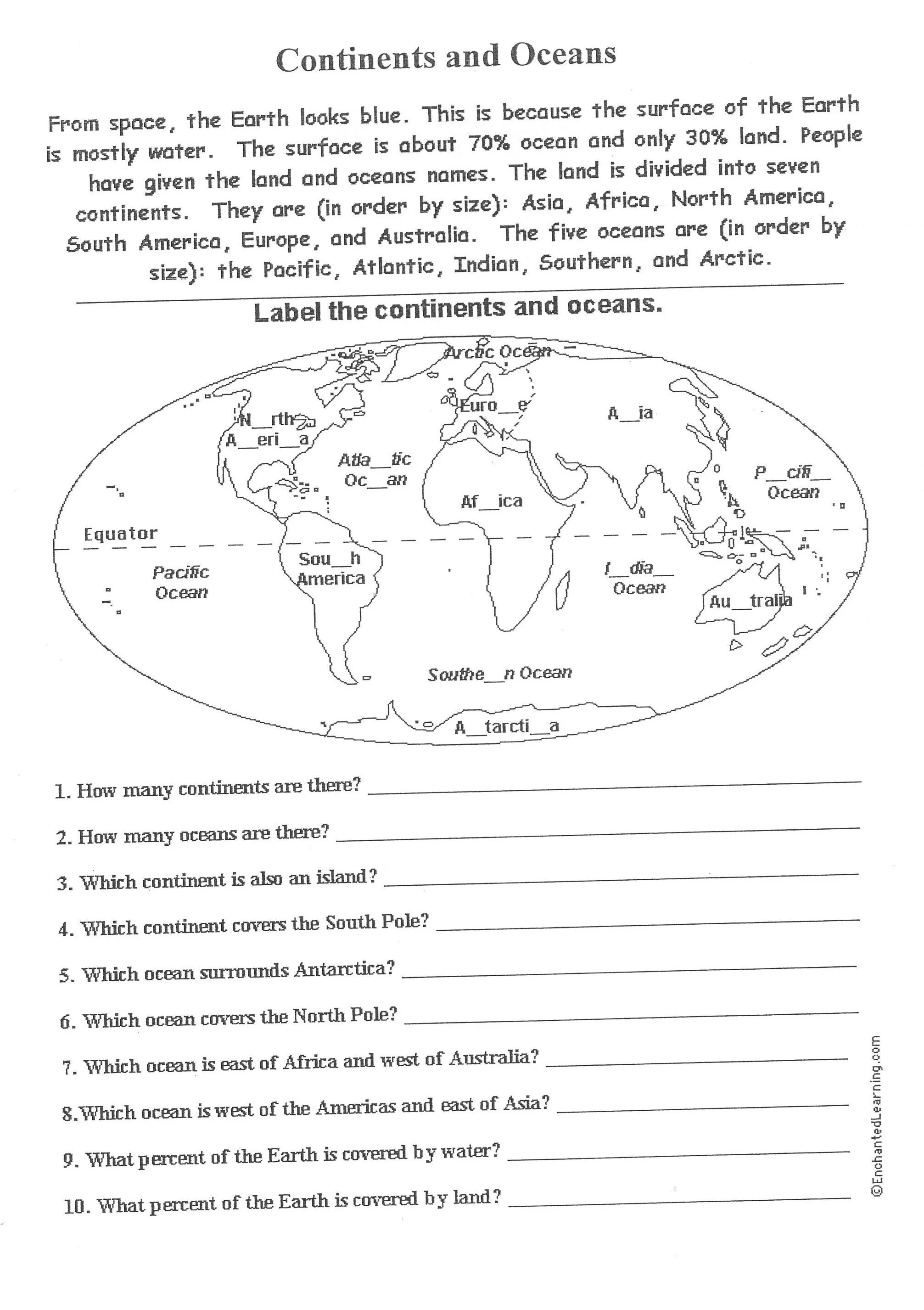 Continents and Oceans for Kids. Задания Countries and Continents. Континенты Worksheets. Рабочие листы Continents for Kids. The country across the ocean контрольная