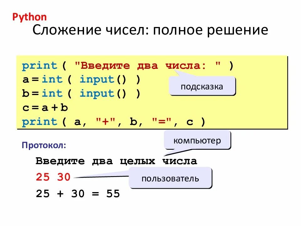 Разница между и в python. Программа сложения двух чисел на питоне. Python сложить числа. Сложение двух чисел в питоне. Питон сложение чисел.
