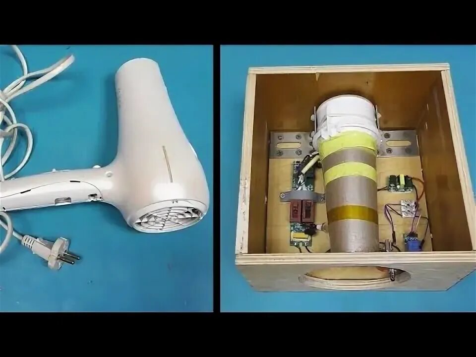 Что можно сделать из старого фена Пылесос из фена Vacuum cleaner, Hair dryer, Vacuum