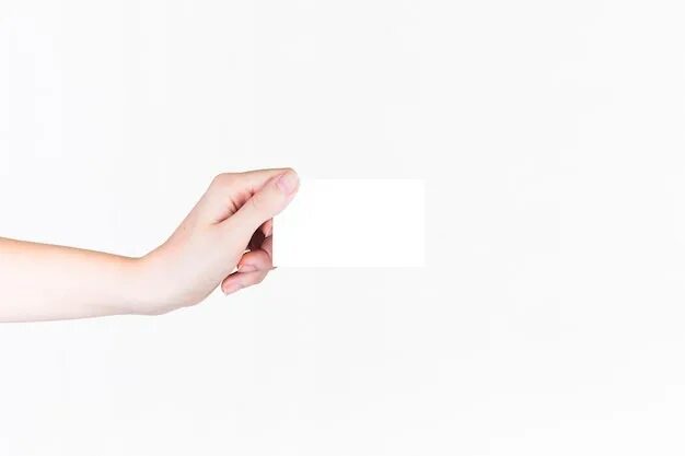 Рука держит мокап. Hand holding card. человек с планом в руках. рукой по вискам белый фон. male hand holding business card.