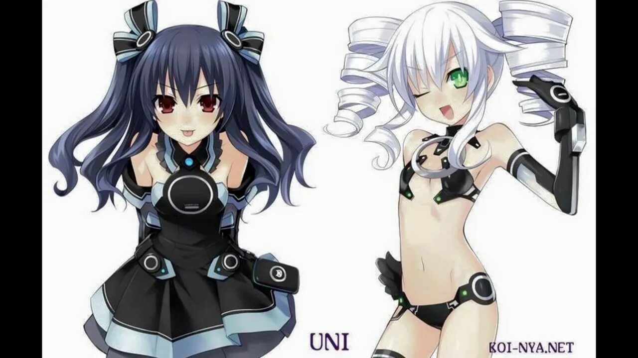 Uni ko. Нептуния нуар и юни. hyperdimension neptunia uni. uni black sister. нептуния нуар и юни юри слёзы.