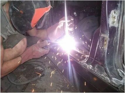 Сварка порога полуавтоматом