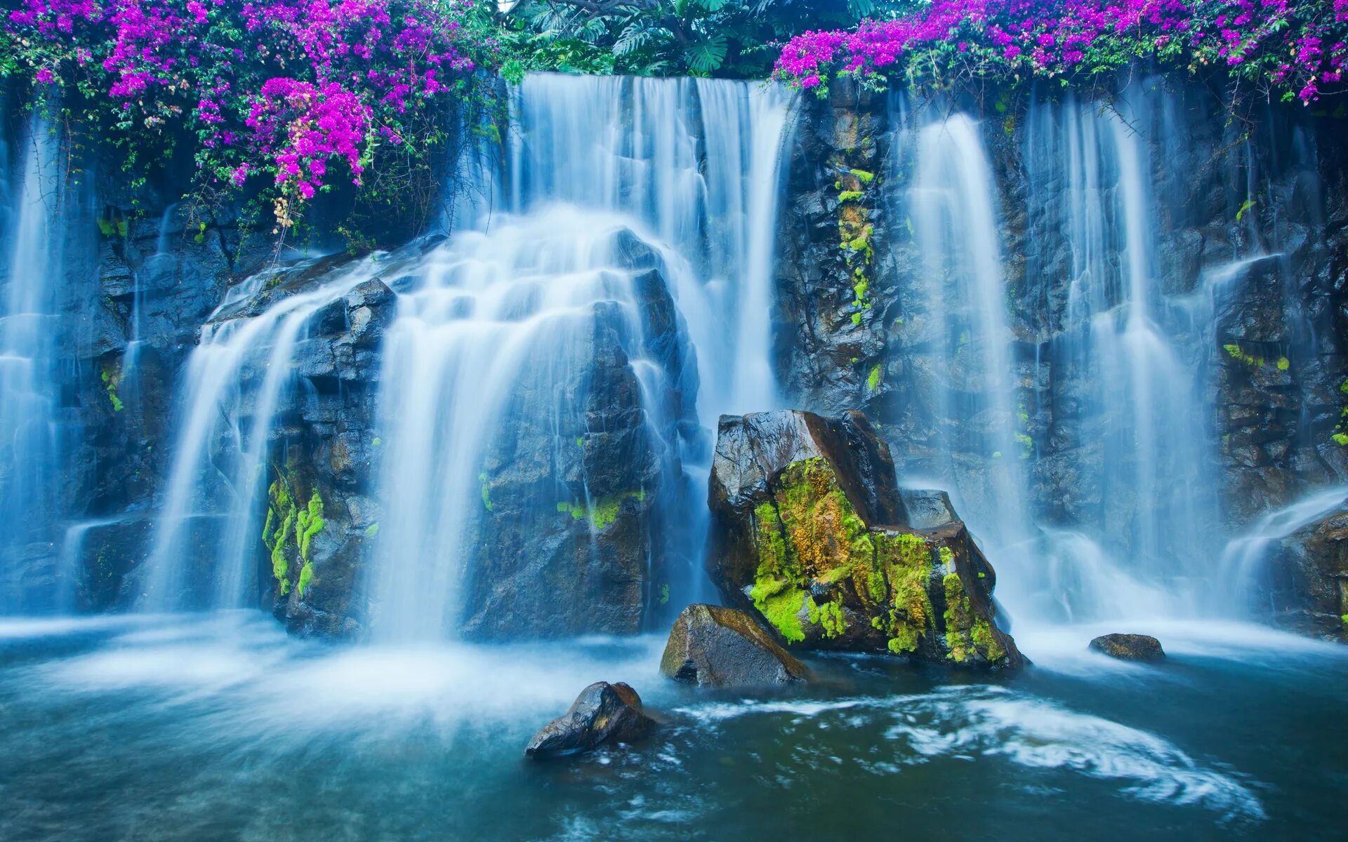 Бесплатные картинки. Гавайские водопады. Природа водопад. Красивые водопады. Пейзаж водопад.