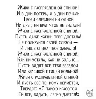Каждый день твоя спина лишь белая первое