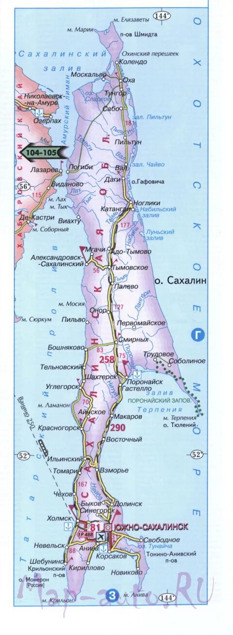 Города сахалина список. Сахалин карта географическая. географическая карта сахалина подробная. подробная карта сахалина дороги. остров сахалин географическая карта.
