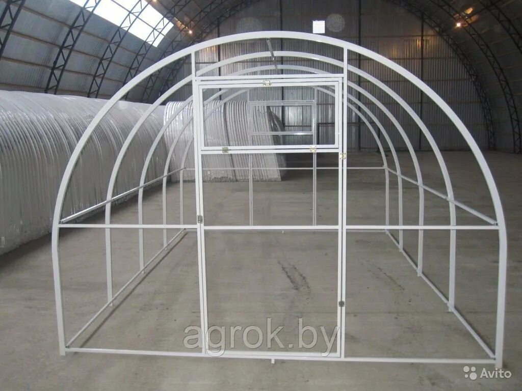 Каркас из поликарбоната. Каркас теплицы "дачная" 3*6 (2 двери + 2 форточки) оцинк. Дуги для теплицы из профильной трубы 40х20. Теплица металлическая. Металлические теплицы из поликарбоната.