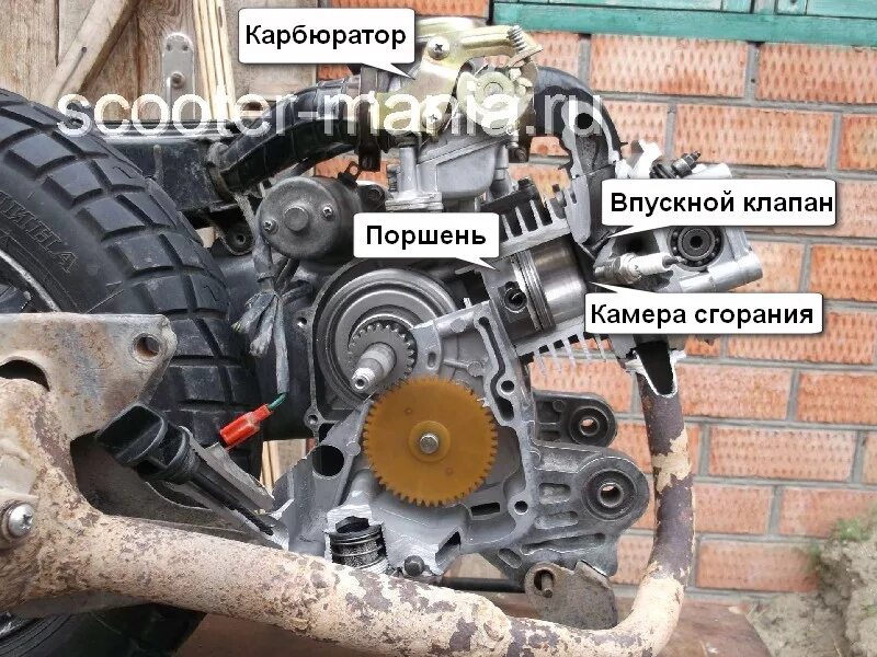 Как заменить на китайском двигателе Geon Pantera корзина сцепления смотреть видео онлайн от "Техногонки: адреналин