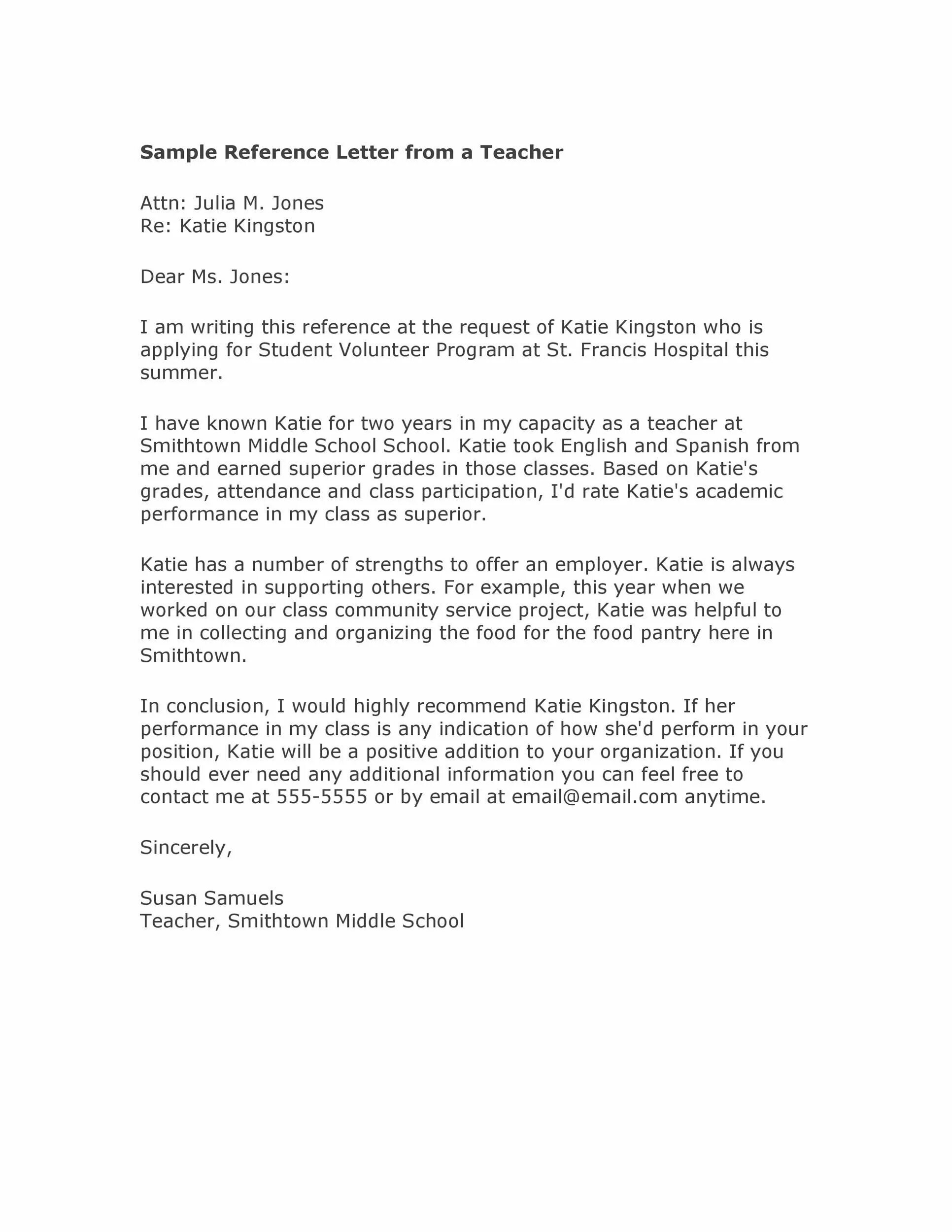 Recommendation Letter for student from teacher. Reference Letter for a teacher. Reference Letter for a student. Recommendation Letter from English teacher. Letter writing to the teacher