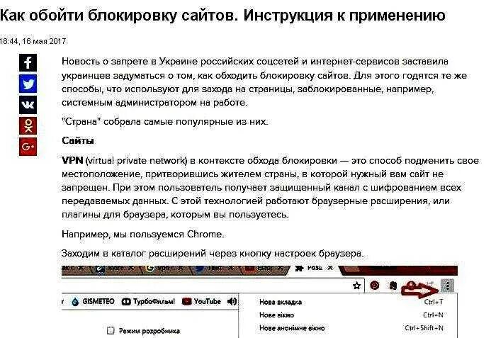 Заблокировать посещение сайта