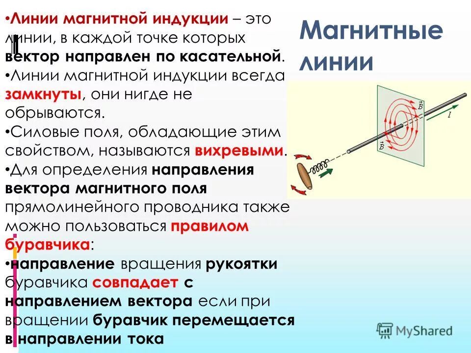 Что называют магнитной линией магнитного поля. Линии магнитной индукции (их свойства и направление).. Линии магнитой индукции. Магнитные линии индукции. Свойства линий магнитной индукции.