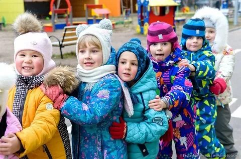 Фотосессия в детском саду на улице