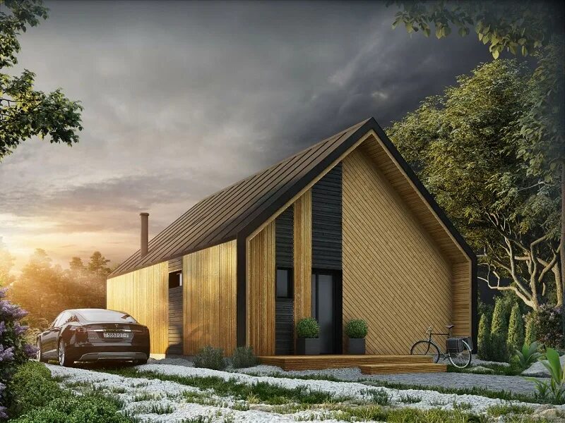 Chalet-1 on Behance Barn style house, Modern chalet, House