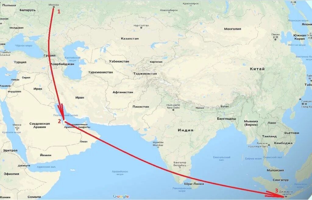Сколько перелет таиланд