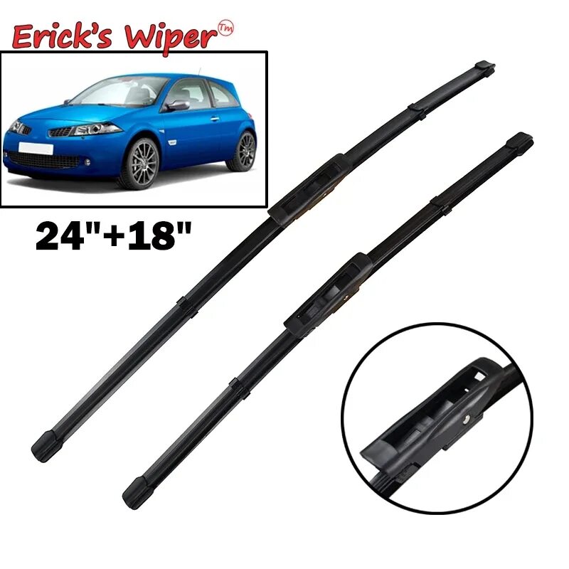 Рено меган щетки стеклоочистителя размер. Renault wiper. дворники на меган 2.