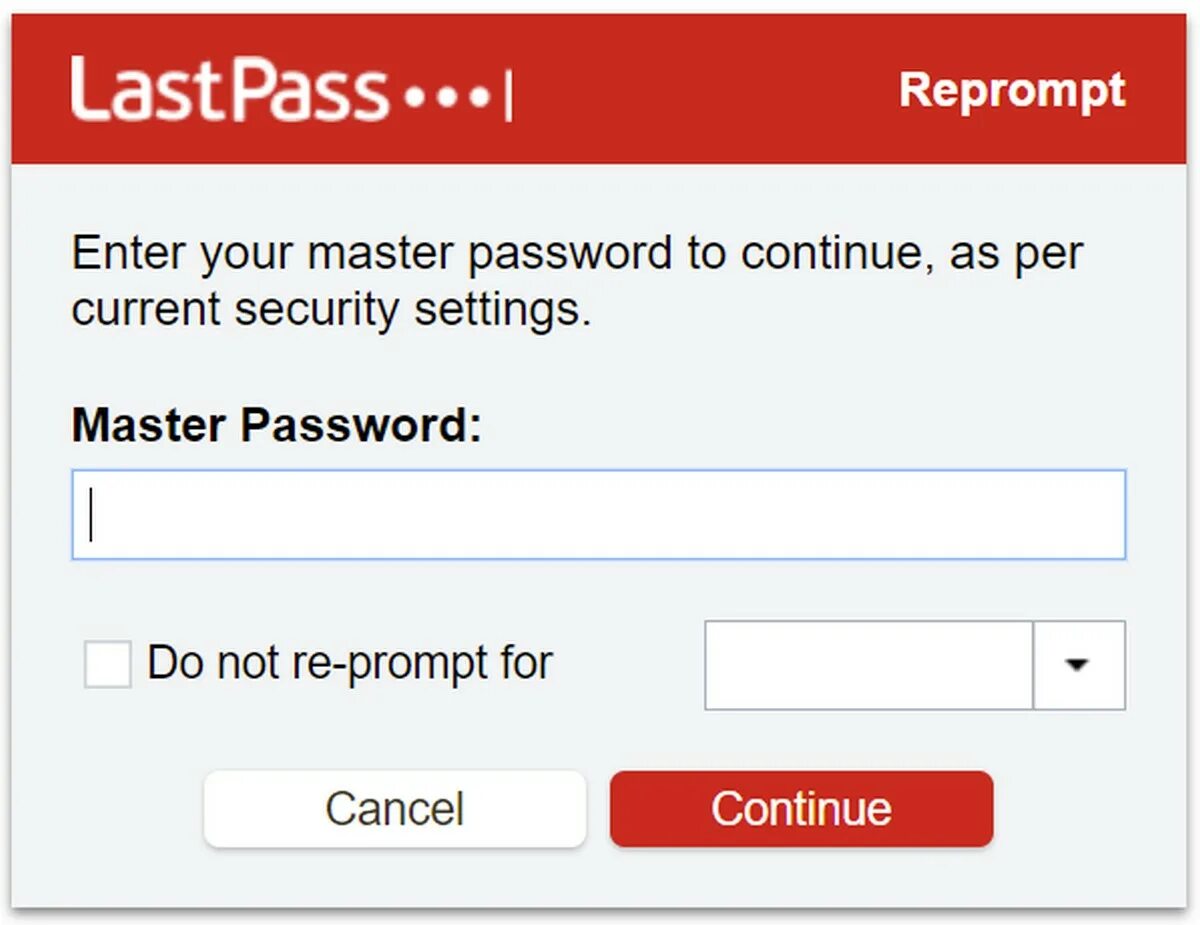 Master password. Enter correct password to download.