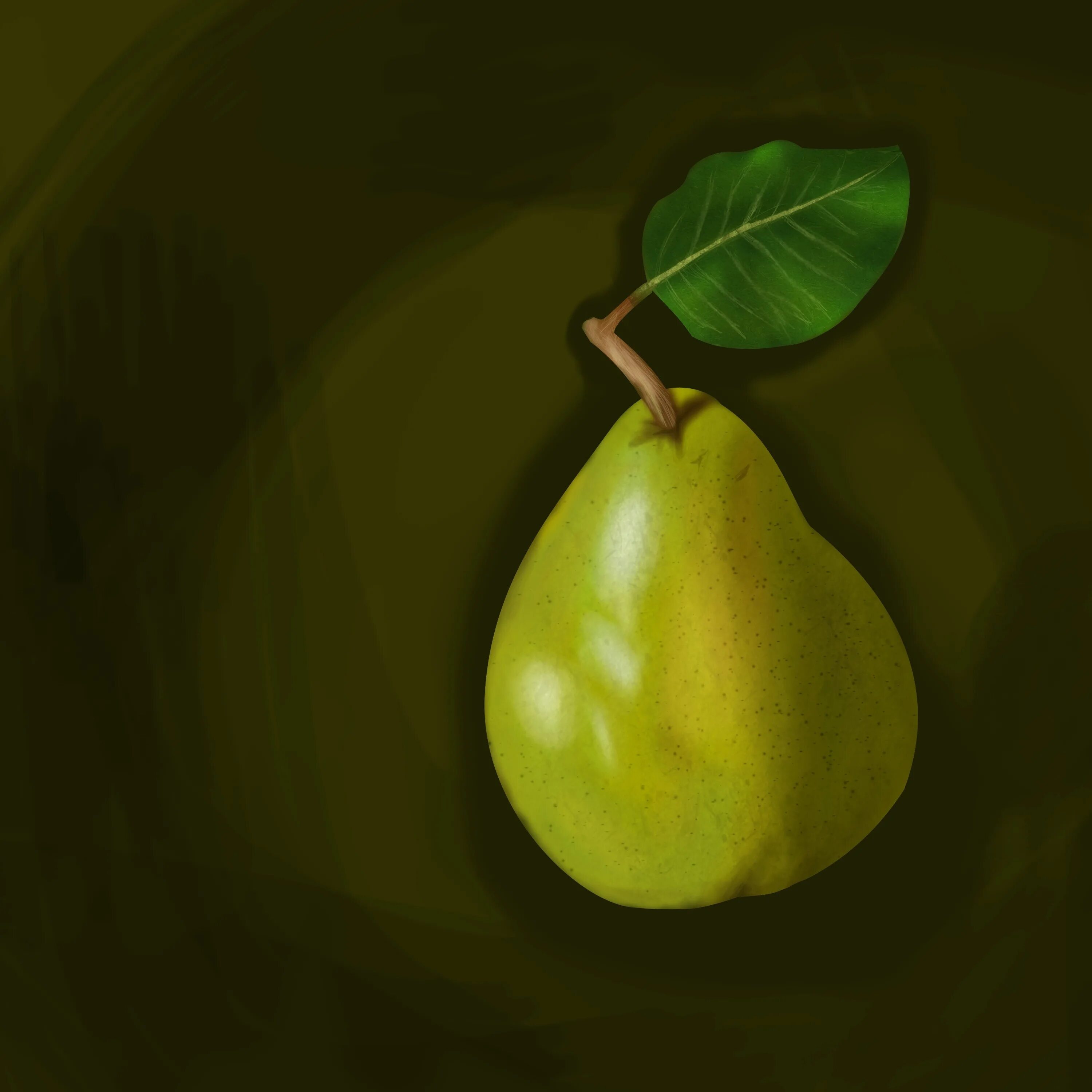 Pear 6. Груша. Зеленая груша. Груша с листиком. Груша на зеленом фоне.